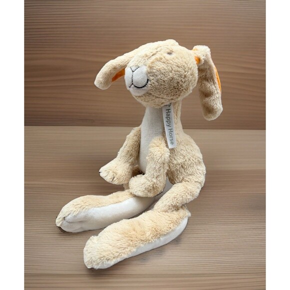 Happy Horse Other - Happy Horse Bunny Rabbit Plush 11” Tan Stuffed Toy Big Feet Sewn Eyes Washable